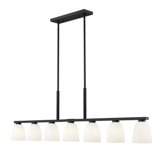 7 Light Linear Chandelier (276|7518-7L-MB)
