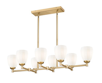 8 Light Linear Chandelier (276|7004-8L-MGLD)