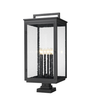 6 Light Outdoor Pier Mounted Fixture (276|5019PHXXLS-SQPM-BK)