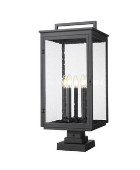 5 Light Outdoor Pier Mounted Fixture (276|5019PHXLS-SQPM-BK)