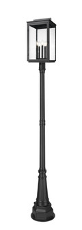 5 Light Outdoor Post Mounted Fixture (276|5019PHXLR-564P-BK)