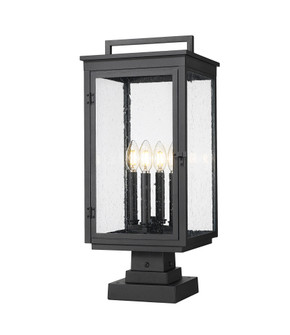 4 Light Outdoor Pier Mounted Fixture (276|5019PHBS-SQPM-BK)