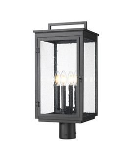 4 Light Outdoor Post Mount Fixture (276|5019PHBR-BK)