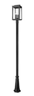 4 Light Outdoor Post Mounted Fixture (276|5019PHBR-519P-BK)