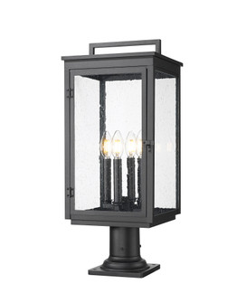 4 Light Outdoor Pier Mounted Fixture (276|5019PHBR-533PM-BK)