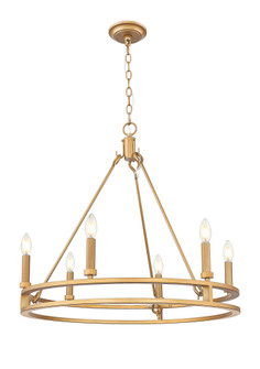 6 Light Chandelier (276|4005-6SBR)