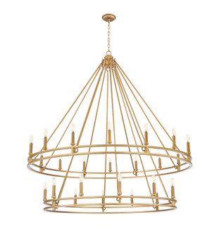 28 Light Chandelier (276|4005-28SBR)