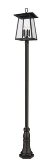 6 Light Outdoor Post Mounted Fixture (276|5015PHXXLR-518P-BK)