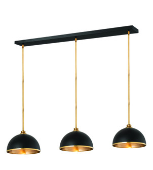 3 Light Pendant (276|1004P14-3L-MB-RB)