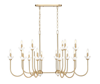 16 Light Linear Chandelier (276|352-56L-MGLD)