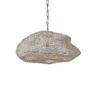 ANDORRA WICKER PENDANT SMALL WHITE (13711|2736-03)