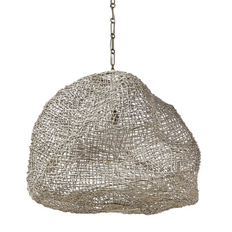 ANDORRA WICKER PENDANT LARGE WHITE (13711|2726-03)
