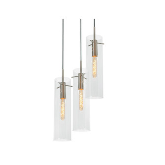 Vista 3 Light Round Pendant,60W,SN (1|VSAP05MBSNRND3)