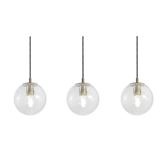 Palla 3 Light Linear Pendant,60W,LB (1|PLAP07MBLBLNR3)