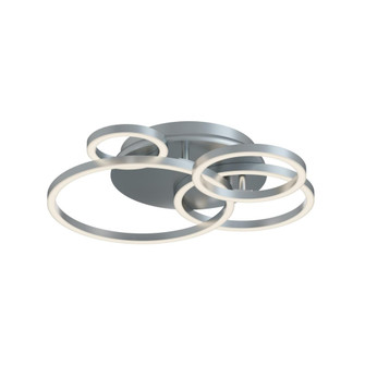 Orbit 18'' LED Semi Flush Mount,120V,38W,5 CCT,SN (1|ORBF18LAJD1SN)