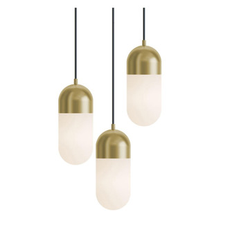 Irvine 3 Light Round Pendant,120V,45W,5 CCT,LB (1|IRVP05LAJUDLBRND3)