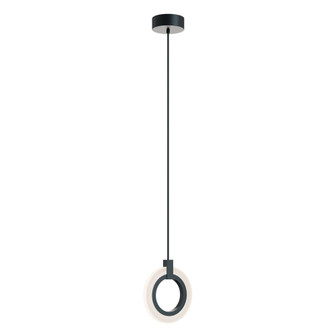 Halo 8'' LED Pendant,120-277V,18W,5 CCT,BK (1|HLOP08LAJUDBK)