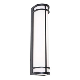 Crain 24'' LED Outdoor Sconce,120-277V,24W,5 CCT,BK (1|CRNW0624LAJUDBK)