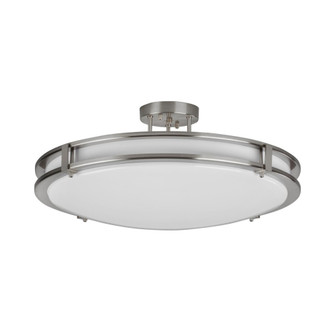 Carlisle 24'' LED Semi-Flush,120-277V,34W,5 CCT,SN (1|CAC24L5AJUDSN)