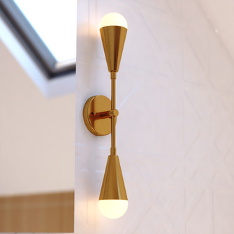 Zurich 18-in. 2 Light Wall Light Muted Brass (51|W0533)