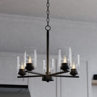 Park Ridge 21-in. W 5 Light Chandelier Matte Black (51|H0313)