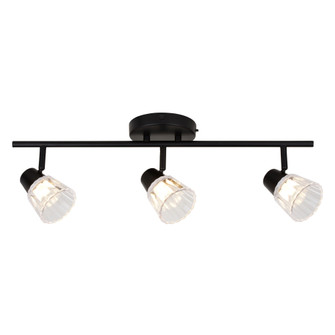 Dalton 23 in. Wide Matte Black Transitional Ceiling Track Lighting Fixture Kit with  3-Adjustable Li (51|C0320)