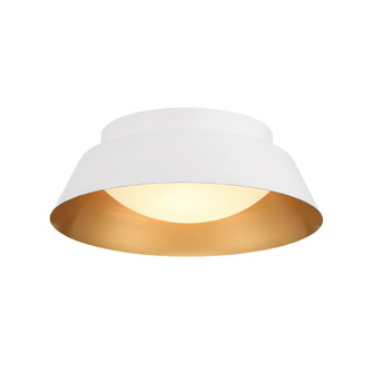 Donoven 15'' LED White + Gold Flush Mount (205|ED0552202WHGD)