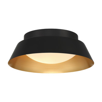 Donoven 15'' LED Matte Black + Gold Flush Mount (205|ED0552202MKGD)