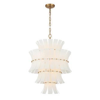Abigail 22.25'' Aged Brass Chandelier (205|ABI-2006-AG-WH)