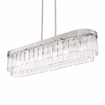 Golden Lighting Ciara 6-light Island Light in Peruvian Silver (36|1768-LP PS-HWG)