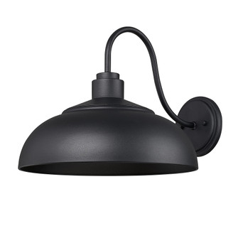 Yep by Golden Lighting Levitt 1-light Outdoor Wall in Natural Black and Natural Black shade (36|2866-OWL NB-NB)