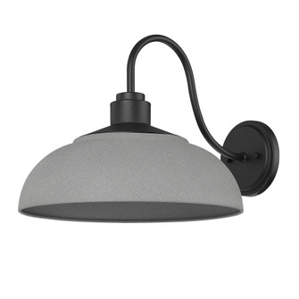 Yep by Golden Lighting Levitt 1-light Outdoor Wall in Natural Black and Natural Gray shade (36|2866-OWL NB-NG)