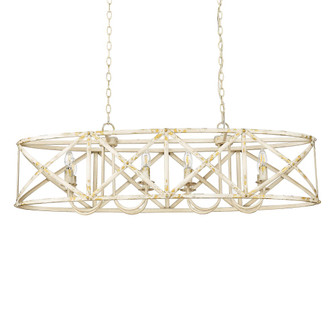 Golden Lighting Alcott 8-light Island Light in Antique Ivory (36|0890-LP AI)