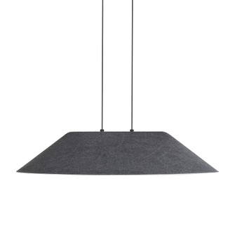 Golden Lighting Faroe 30in Integrated LED Pendant in Flecked Black/Grey Felt (36|3133-P30 FB-GY)
