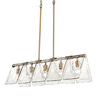 Golden Lighting Serenity 5-light Island Light in Modern Brass (36|6072-LP MBS-HWG)