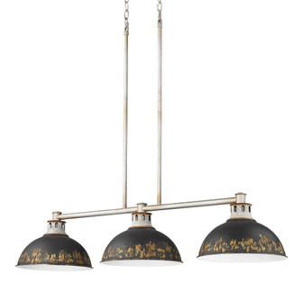 Golden Lighting Kinsley 3-light Island Light in Antique Black Iron shade (36|0865-3LP AGV-ABI)