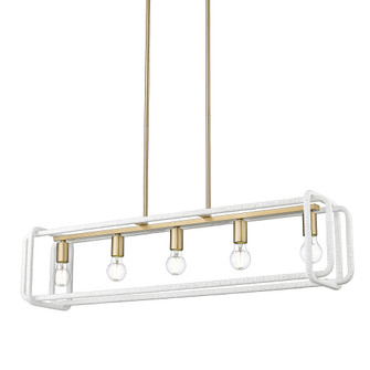 Wry Lighting Camden 5-light Island Light in Brushed Champagne Brass (36|6085-LP BCB-WR)