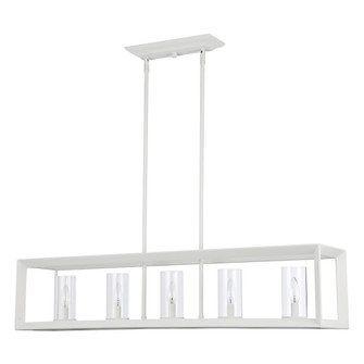 Golden Lighting Smyth 5-light Island Light in Natural White (36|2073-LP NWT-CLR)