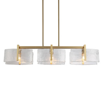 Yep by Golden Lighting Aenon 3-light Island Light in Brushed Champagne Brass (36|3164-LP BCB-HWG)