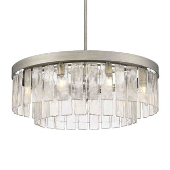 Golden Lighting Ciara 9-light Chandelier in Peruvian Silver (36|1768-9 PS-HWG)