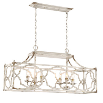 Wry Lighting Laurent 6-light Island Light in Antique Ivory (36|0885-LP AI)