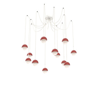 Cabochon Round 12pc Swag Multi-Pendant (1289|SCB0093-12-WI-WL-C01-L3-RE)