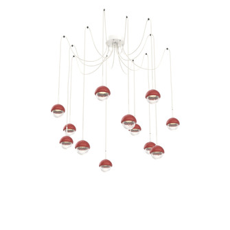 Cabochon Round 12pc Swag Multi-Pendant (1289|SCB0093-12-WI-C-C01-L1-RE)