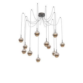 Cabochon Round 12pc Swag Multi-Pendant (1289|SCB0093-12-GP-B-C01-L1-BS)