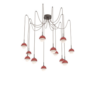 Cabochon Round 12pc Swag Multi-Pendant (1289|SCB0093-12-FB-WL-C01-L3-RE)