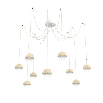 Cabochon Round 9pc Swag Multi-Pendant (1289|SCB0093-09-WI-WL-C01-L3-TR)