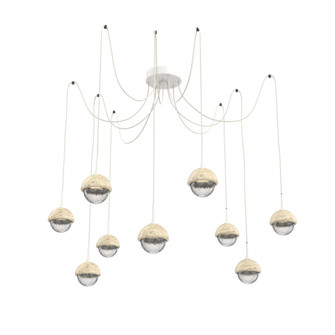 Cabochon Round 9pc Swag Multi-Pendant (1289|SCB0093-09-WI-C-C01-L3-TR)