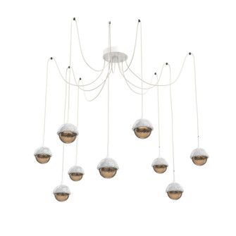 Cabochon Round 9pc Swag Multi-Pendant (1289|SCB0093-09-WI-B-C01-L3-WM)