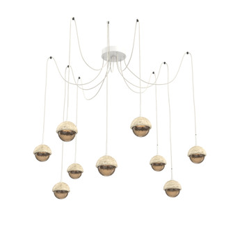 Cabochon Round 9pc Swag Multi-Pendant (1289|SCB0093-09-WI-B-C01-L3-TR)