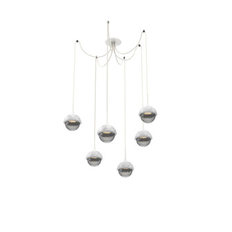 Cabochon Round 6pc Swag Multi-Pendant (1289|SCB0093-06-WI-S-C01-L1-WM)